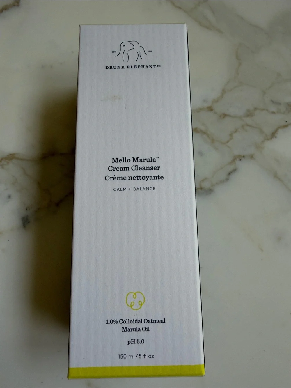 Drunk Elephant White & Yellow Mello Marula Cream Cleanser 5 fl oz